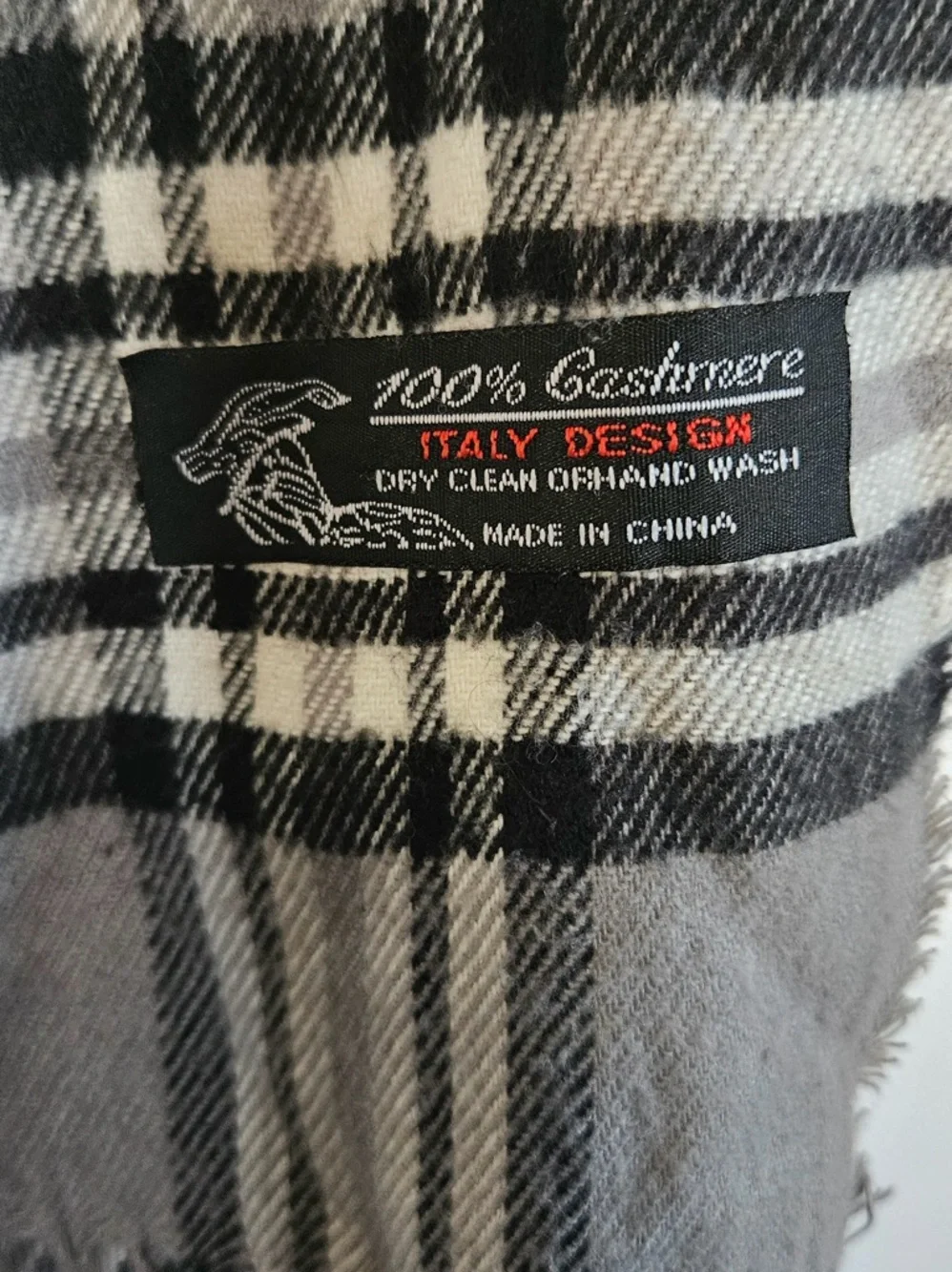Italy Designs plaid‎ cashmere scarf wrap